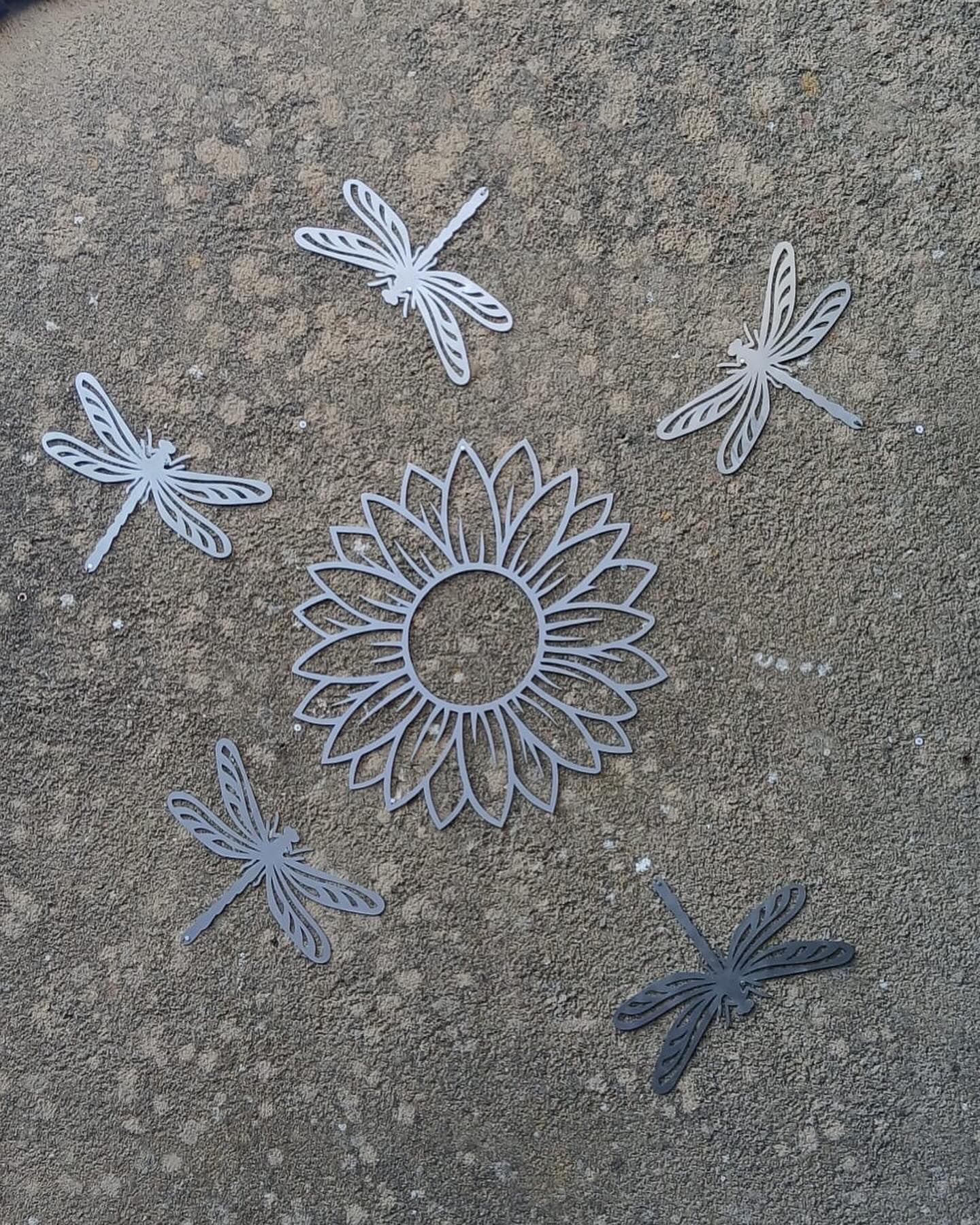 Sunflower metal wall art