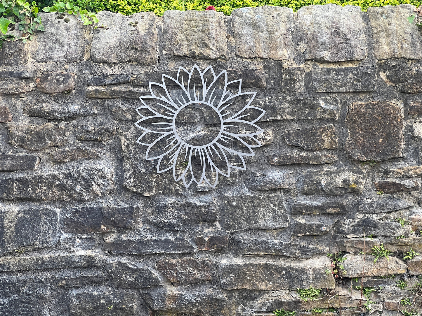 Sunflower metal wall art