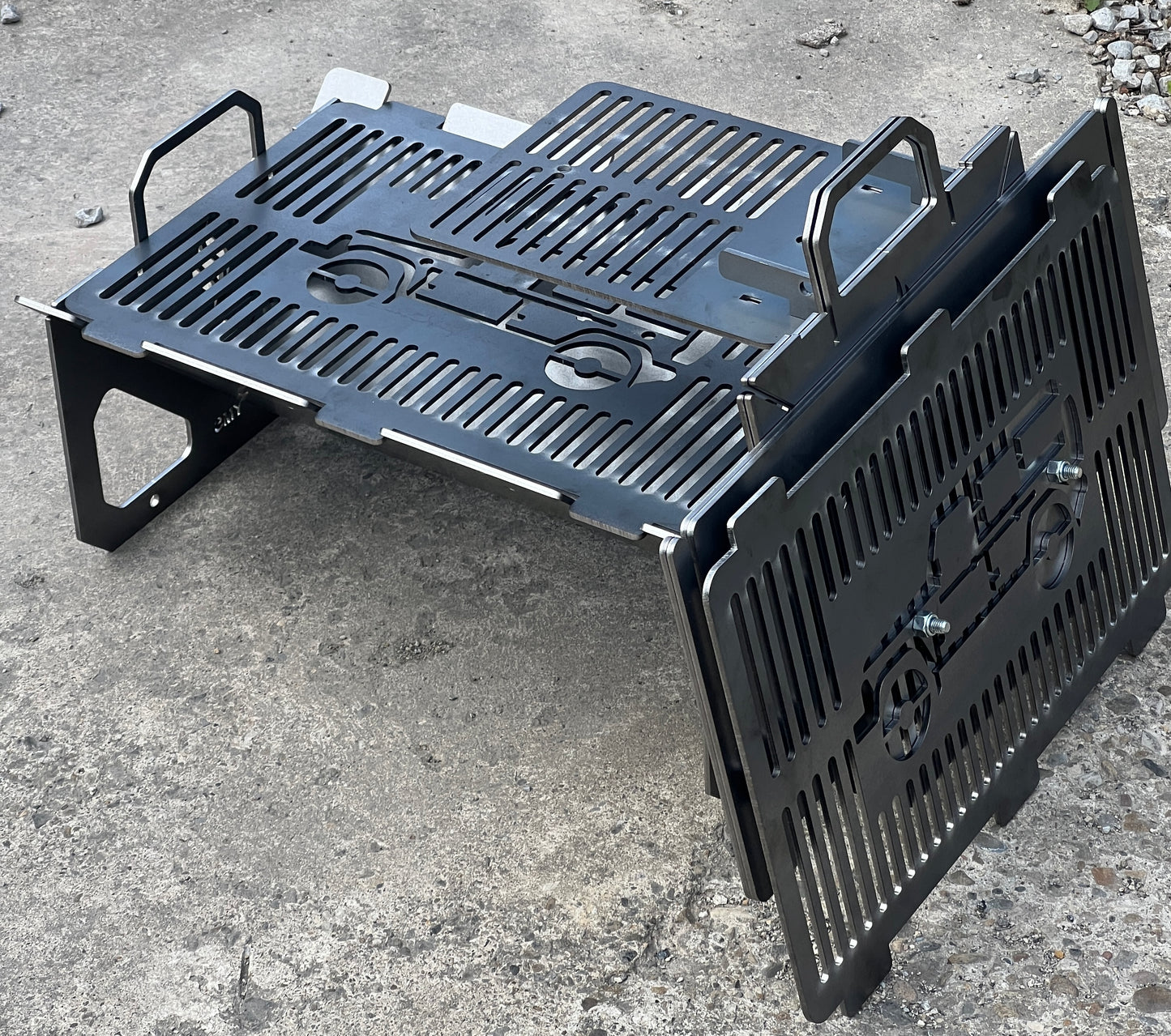 Collapsible BBQ/Fire Pit with Ineos Grenadier grill
