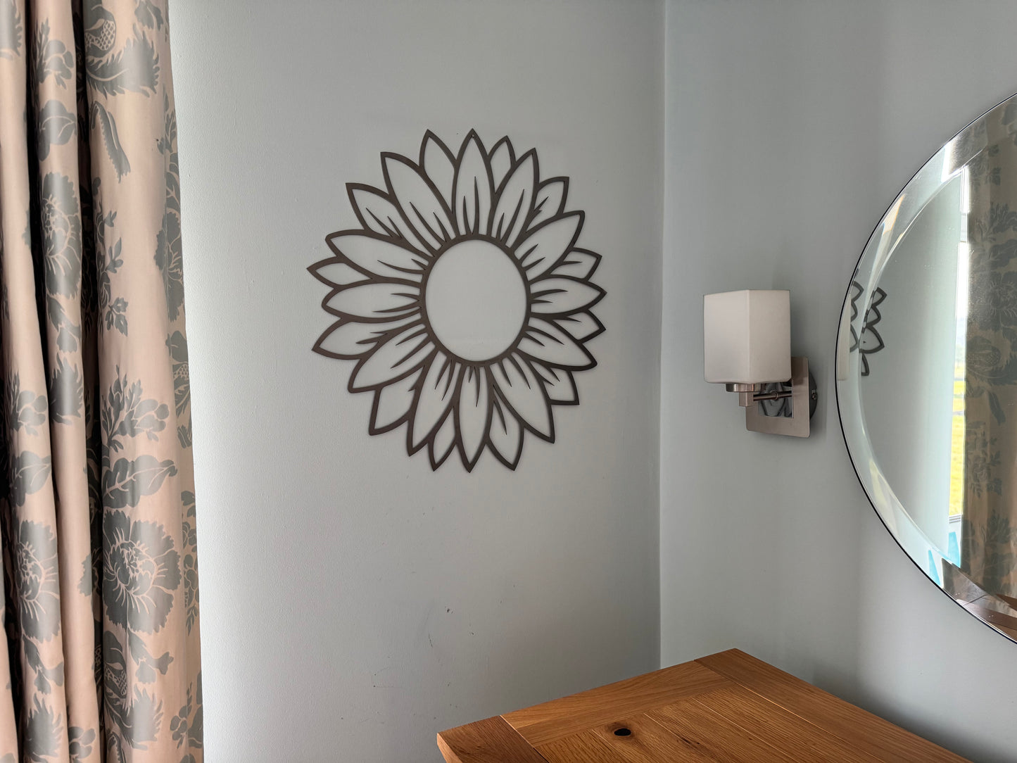 Sunflower metal wall art