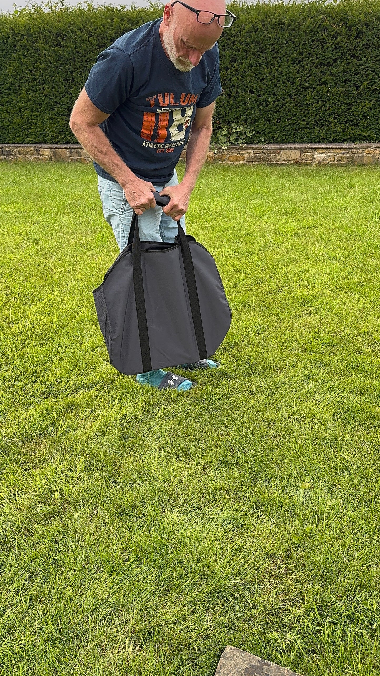 Canvas Tote Holder for Fire Pits