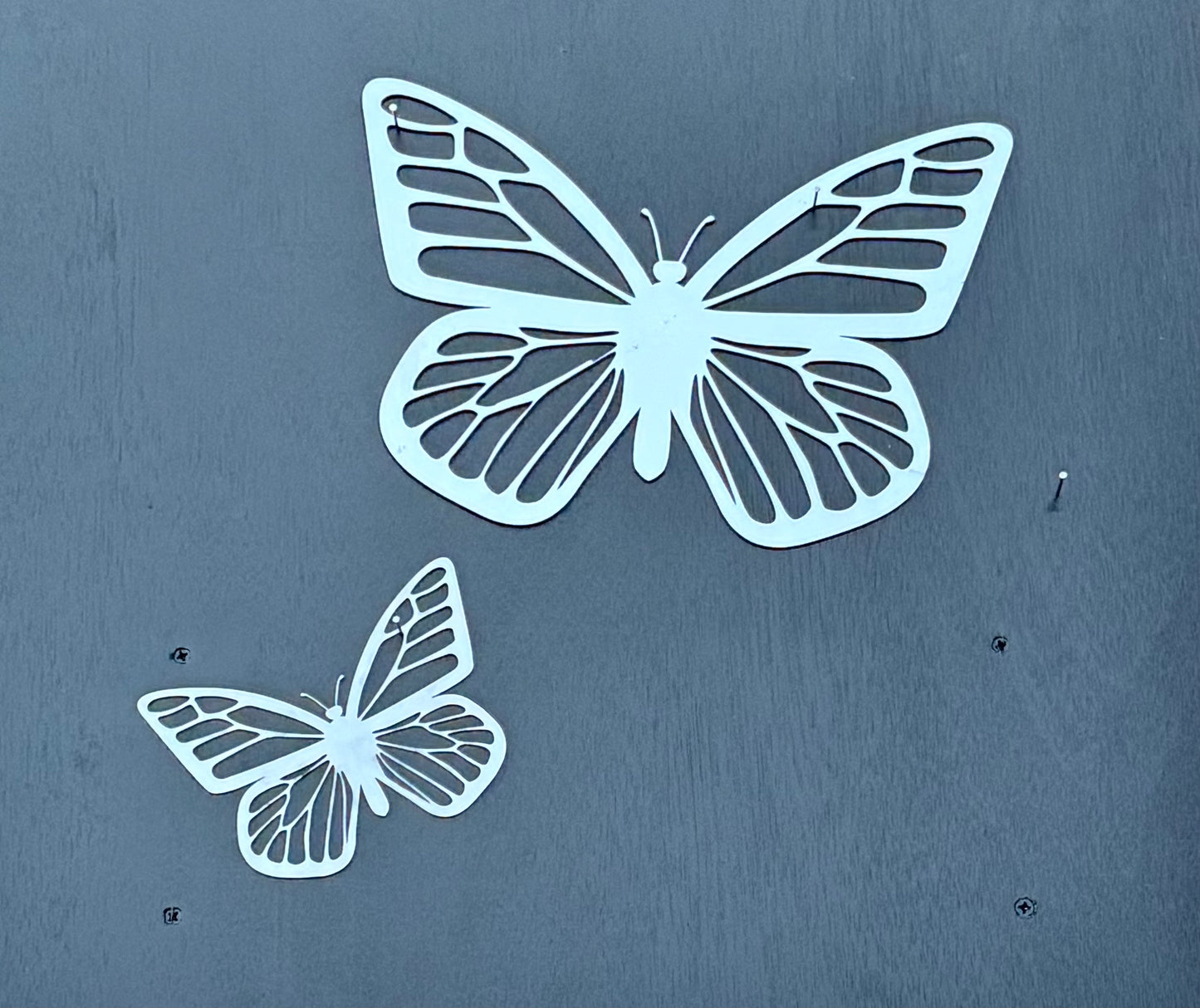 Butterfly metal garden art