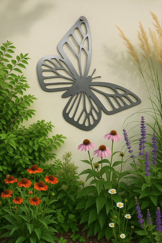 Butterfly metal garden art