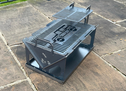 Collapsible BBQ/Fire Pit with Ineos Grenadier grill