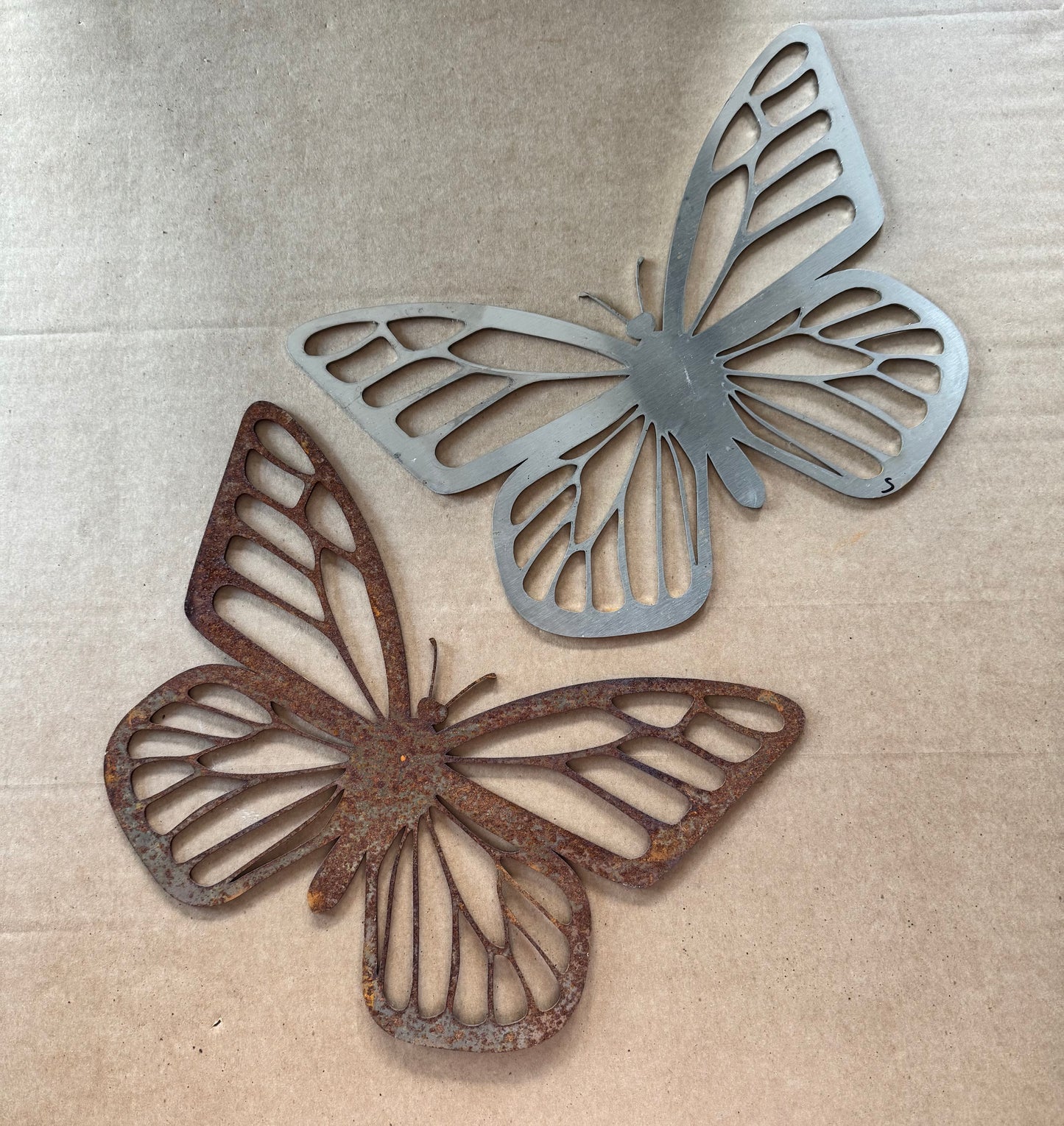 Butterfly metal garden art