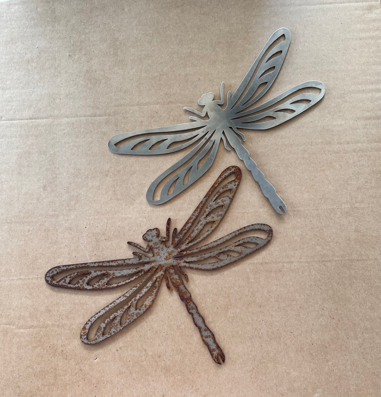Dragonfly metal garden wall art