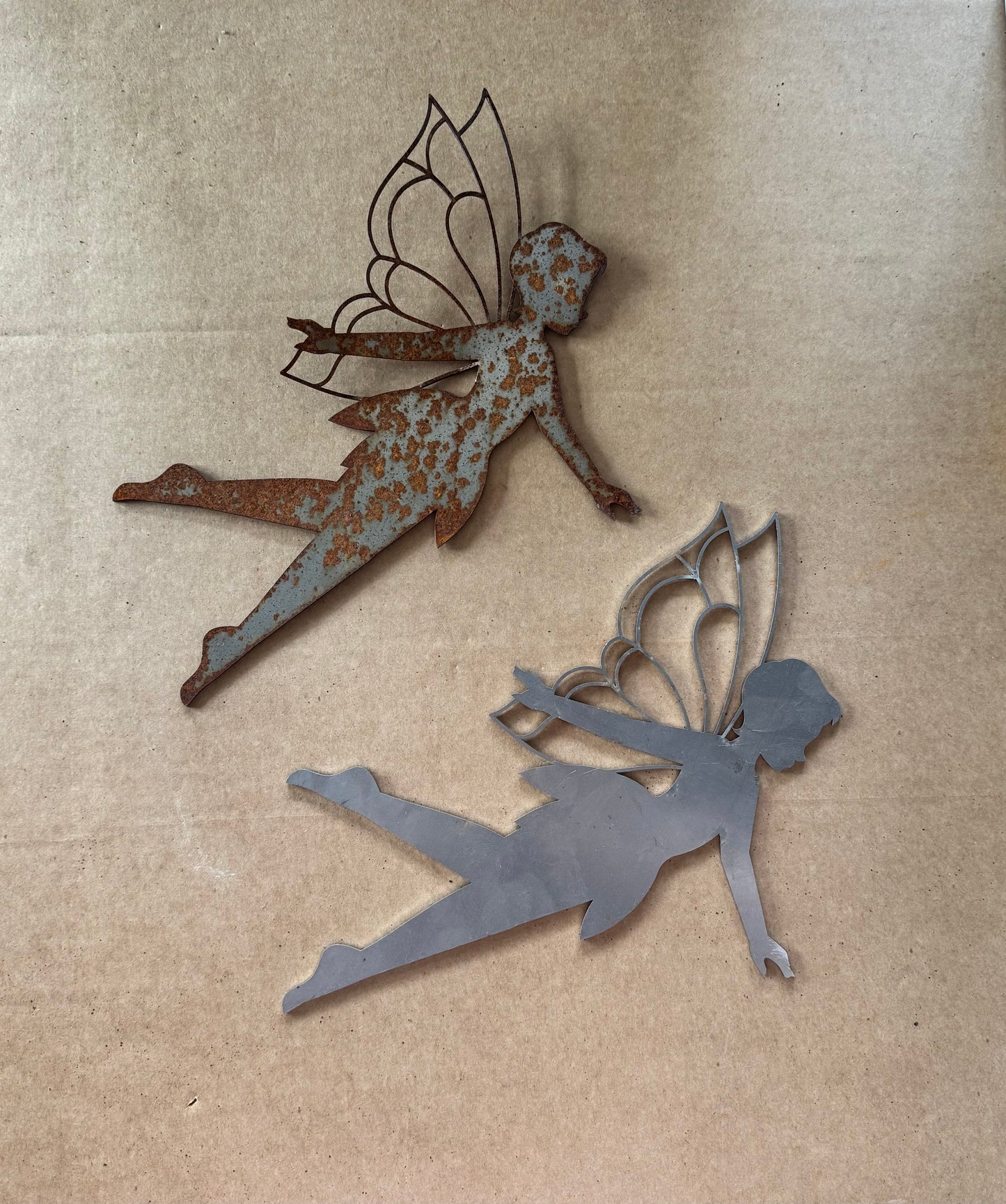 Fairy 1 metal garden wall art