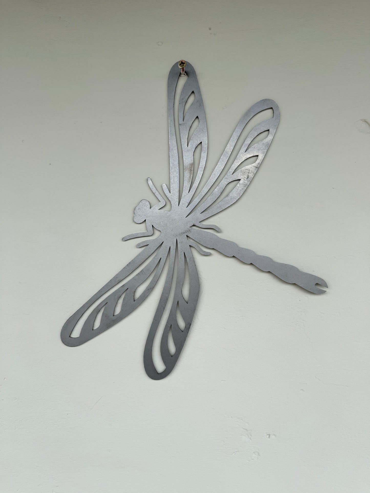 Dragonfly metal garden wall art