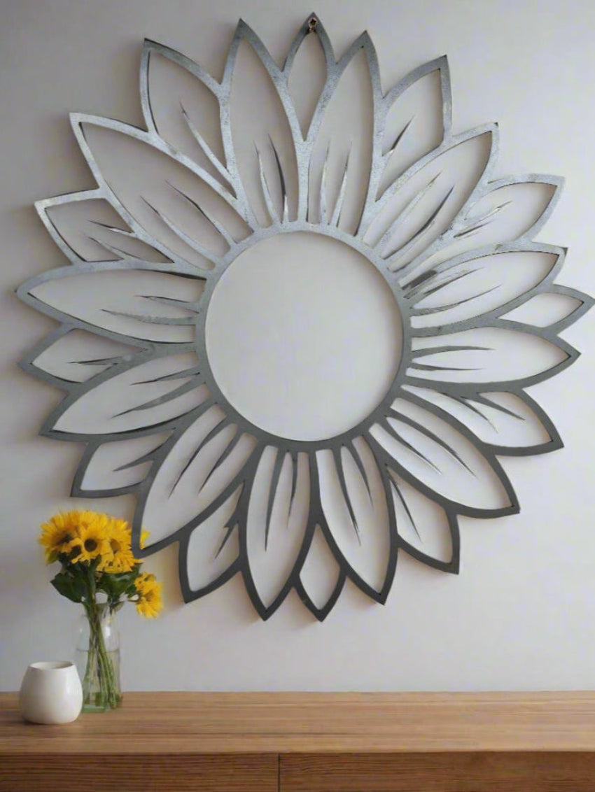 Sunflower metal wall art