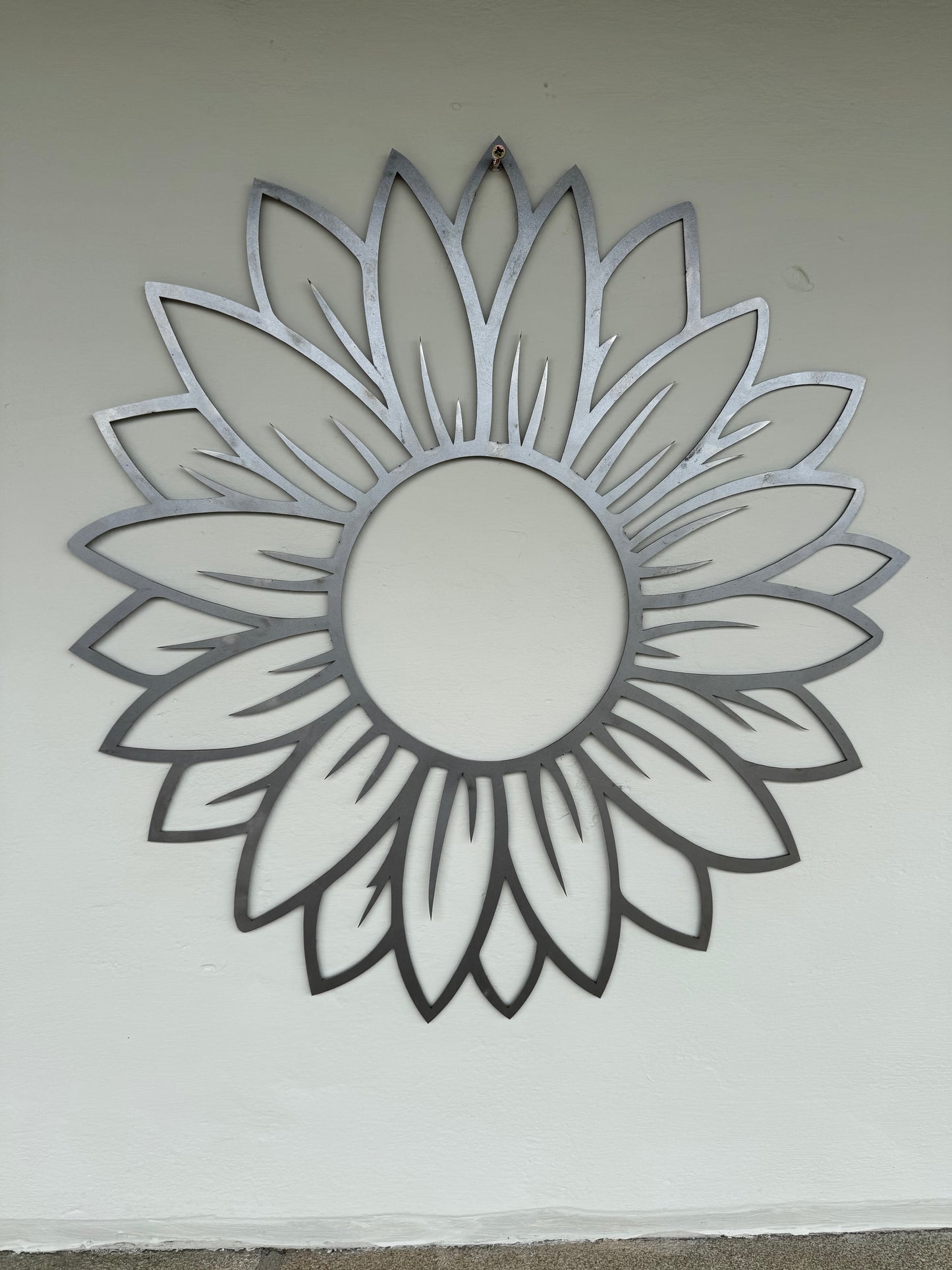 Sunflower metal wall art