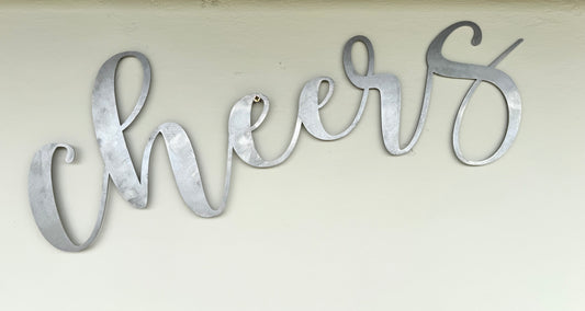 Cheers wall art sign
