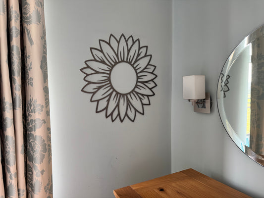 Sunflower metal wall art