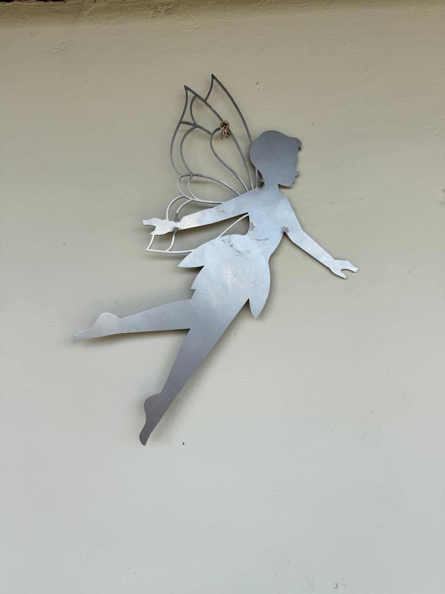 Fairy 1 metal garden wall art