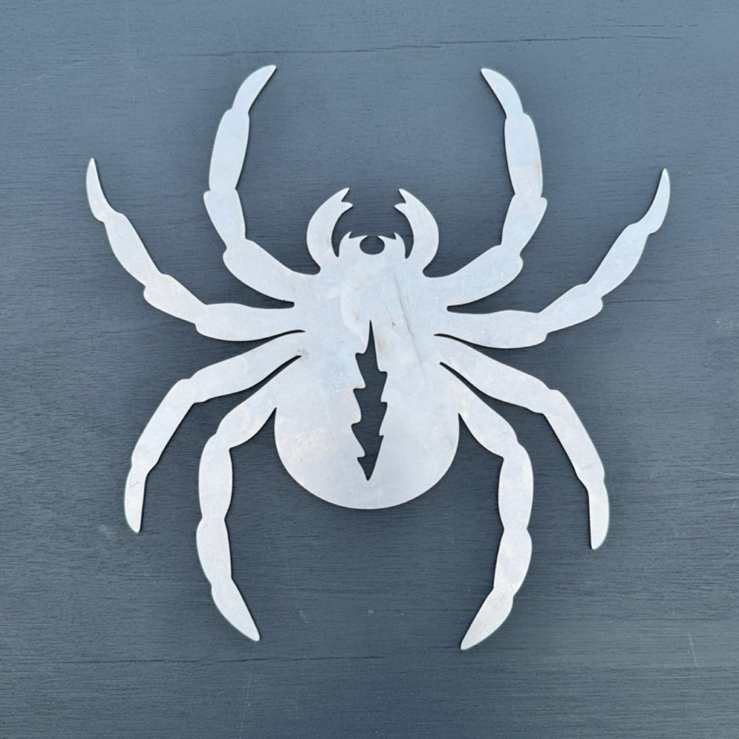 Spider metal garden wall art