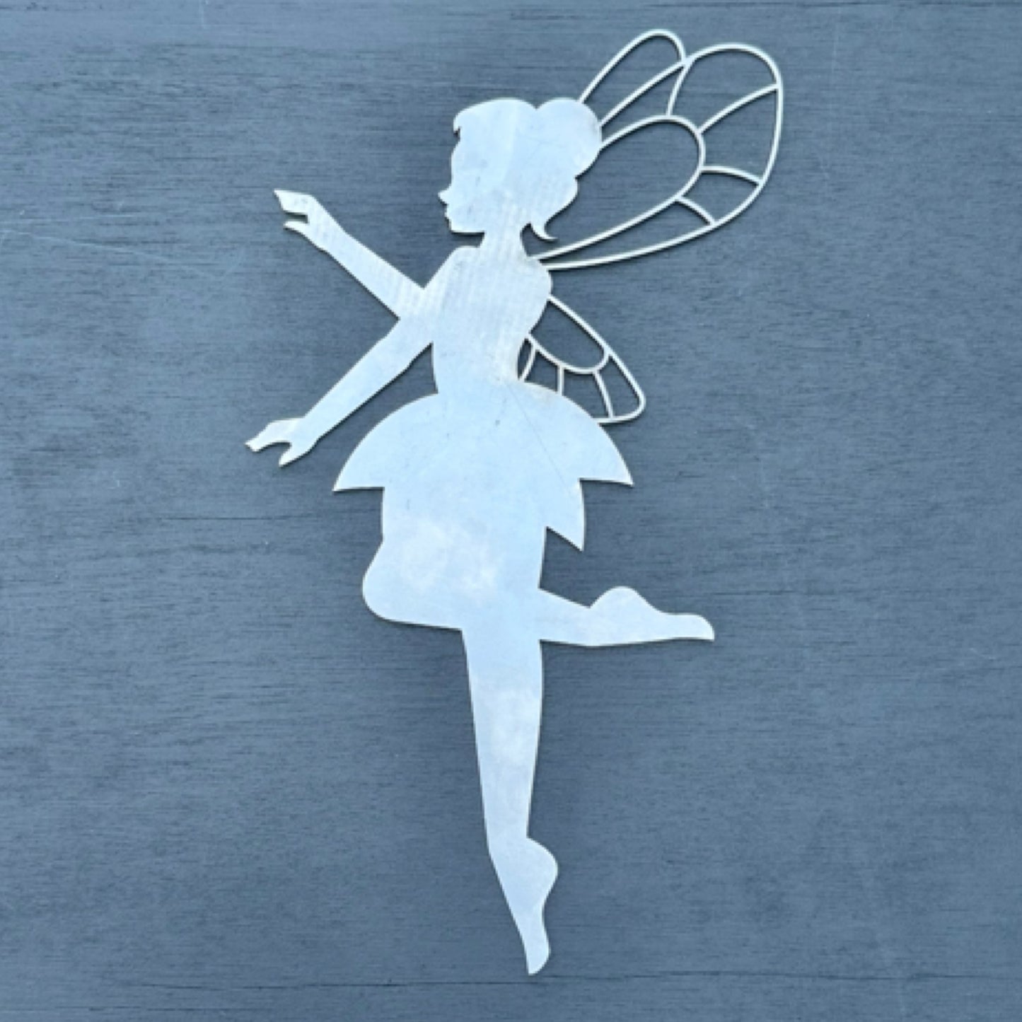 Fairy 2 metal garden wall art