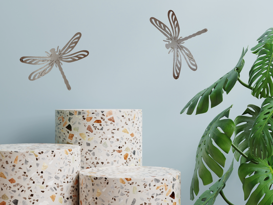 Dragonfly metal garden wall art